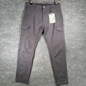 NEW Projek Raw Cargo Pants Men's 32x30 Charcoal Bungee Flex Classic Fit Stretch